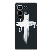 Чехол для Infinix Note 50 (AlphaPrint) - (Христианские) (Иисус)