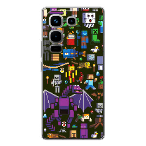 Чехол Майнкрафт на Infinix Note 50 (AlphaPrint) Minecraft