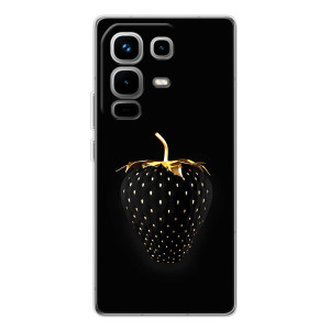 Чехол с изображением  вкусной еды для Infinix Note 50 – Чёрная клубника