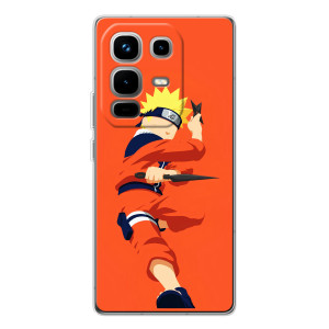 Чехлы с принтом Наруто на Infinix Note 50 – Силуэт Наруто