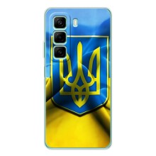 Чехол с картинкой (Патриотический ГЕРБ) на Infinix Note 50 – Герб и Флаг Украины