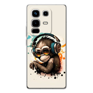 Чехол с Обезьянами Infinix Note 50 - (AlphaPrint)