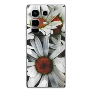 Чехол с ромашками на Infinix Note 50 – Цветы Ромашки