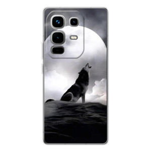 Чехол с Волком на Infinix Note 50 – Волк и луна