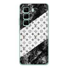 Чехол Стиль Louis Vuitton на Infinix Note 50 (LV на белом)
