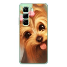 Чехол (ТПУ) Милые собачки для Infinix Note 50 (Йоршенский терьер)