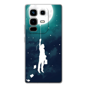 Чехол (ТПУ) с планетами на Infinix Note 50 – To The moon