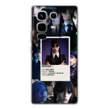 Чехлы Венсдей на Infinix Note 50 Уэнсдей (AlphaPrint) (коллаж Уэнздей)