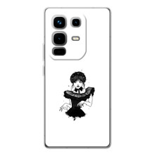 Чехлы Венсдей на Infinix Note 50 Уэнсдей (AlphaPrint) (танец Уэнздей)