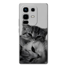 Чехол с рисунком кот на Infinix Note 50 (Пара котов)