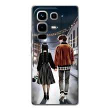 Чехол с дизайном Венздей 2 на Infinix Note 50 – Уэнсдей и Тайлер