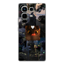 Чехол как приручить дракона на Infinix Note 50 (Дракон коллаж)