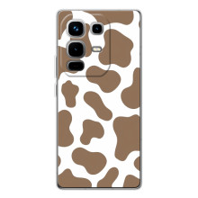Чохол з принтом корови на Ноте 50 (Коричневий принт)