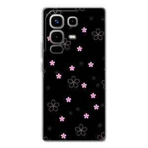 Чехол с розовым рисунком для Infinix Note 50