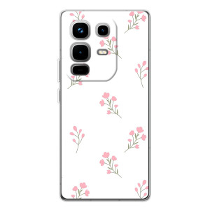 Чехол с розовым рисунком для Infinix Note 50