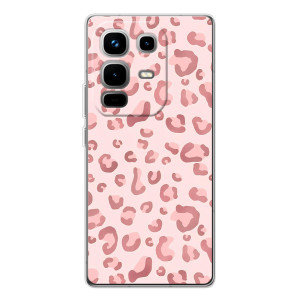 Чехол с розовым рисунком для Infinix Note 50