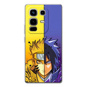 Купить Чехлы на телефон с принтом Anime для Infinix Note 50 – Naruto Vs Sasuke