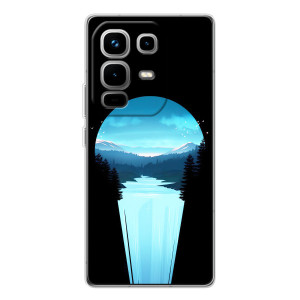 Летний Чехол на Infinix Note 50 – Синий Водопад