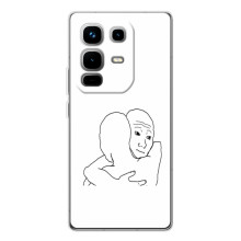 Прикольні Чохли з принтом "інтернет меми" для Infinix Note 50 – Співчуття