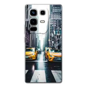 Силиконовый бампер (Работники) на Infinix Note 50 – Такси