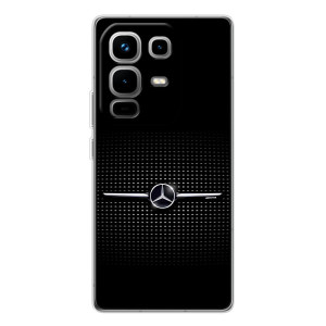 Силиконовый бампер с картинкой машины на Infinix Note 50 – Mercedes