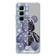 Силиконовый чехол для Infinix Note 50 – Медведь Louis Vuitton