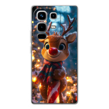 Яскравий чохол для Infinix Note 50 з Зимові Оленята – Олень з шарфом