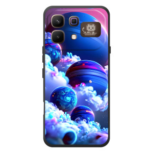 Чехлы КОСМОС для Infinix Note 60 Pro – Синие планеты