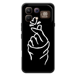 Чехлы (Знак сердечка) на Infinix Note 60 Pro – Сердце на черном