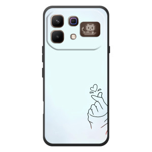 Чехлы (Знак сердечка) на Infinix Note 60 Pro – Сердце на голубом