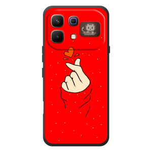 Чехлы (Знак сердечка) на Infinix Note 60 Pro – Сердце на красном