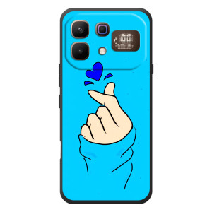 Чехлы (Знак сердечка) на Infinix Note 60 Pro – Сердце на синем