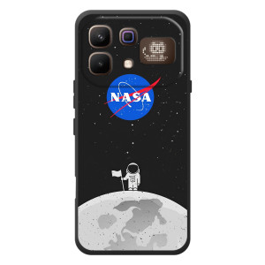 Силиконовый бампер с принтом "Наса" на Infinix Note 60 Pro – Космонавт NASA