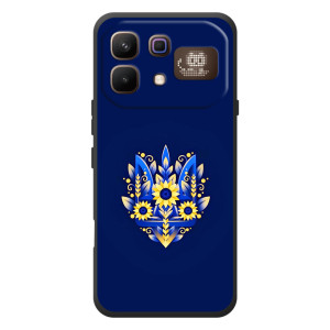Чохол з українським гербом на Infinix Note 60 Pro – Квітчастий гирб