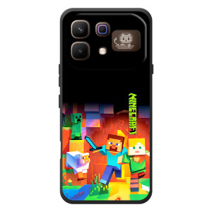 Чехлы для Infinix Note 60 Pro (Персонажи Майн Крафт) – Герой Майнкрафт