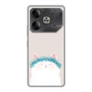 Чохол на тематику: Коти для Infinix Note 60 Ultra – Білий котик