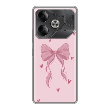 Чехол банты для Infinix Note 60 Ultra – Бант на розовом