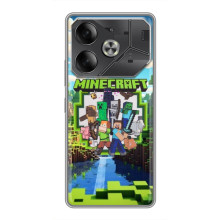 Чехол с картинками Майнкрафт для  finitex Note 60 Ultra	
