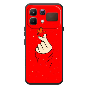 Чохол (Знак сердечка) для Infinix Note 60 (Сердечко на червоному)
