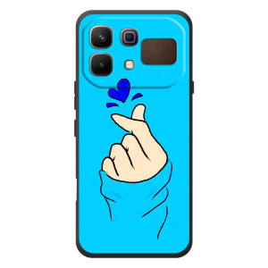 Чохол (Знак сердечка) для Infinix Note 60 (Сердечко на синоьому)