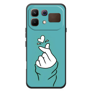 Чохол (Знак сердечка) для Infinix Note 60 (Сердечко на бірюзовому)