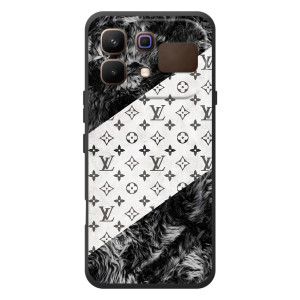 Чохол Стиль Louis Vuitton на Infinix Note 60 (LV на білому)