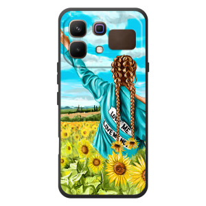 Чохол Стильні дівчата на Infinix Note 60 (Дівчина на полі)