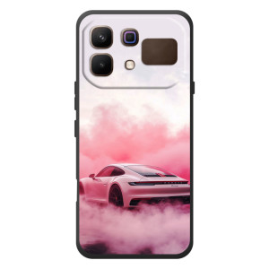 Чехол с авто Порше для Infinix Note 60 – Розовый Порше