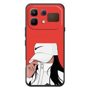 Силіконовый Чохол на Infinix Note 60 з картинкой Модных девушек (Дівчина Nike)