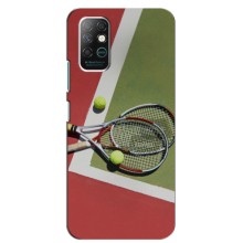Чехлы с принтом Спортивная тематика для Infinix Note 8 – Ракетки теннис