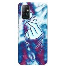 Чехол с принтом для Infinix Note 8 (AlphaPrint - Знак сердечка)