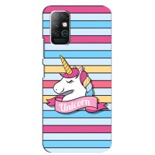 Чехол для Инфиникс Ноут 8 - (Единорожки - Новинки) (AlphaPrint) (Unicorn)