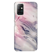 Мраморный чехол на Infinix Note 8 (VPrint) (Пурпурный Мрамор)