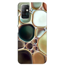 Мраморный чехол на Infinix Note 8 (VPrint) (Радужный Мрамор)